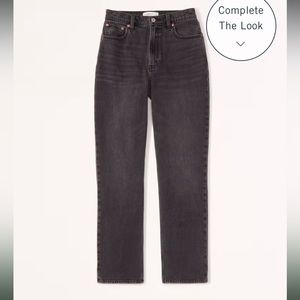Abercrombie & Fitch High Rise Jeans - Dark Gray
